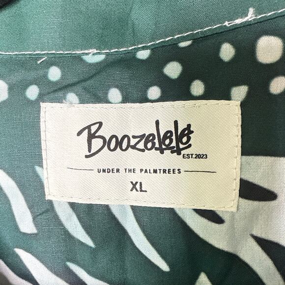 NEW Boozelele Men's Predator Tiger Print 100% Cotton Cuban Collar Shirt  Size XL - Picture 8 of 9